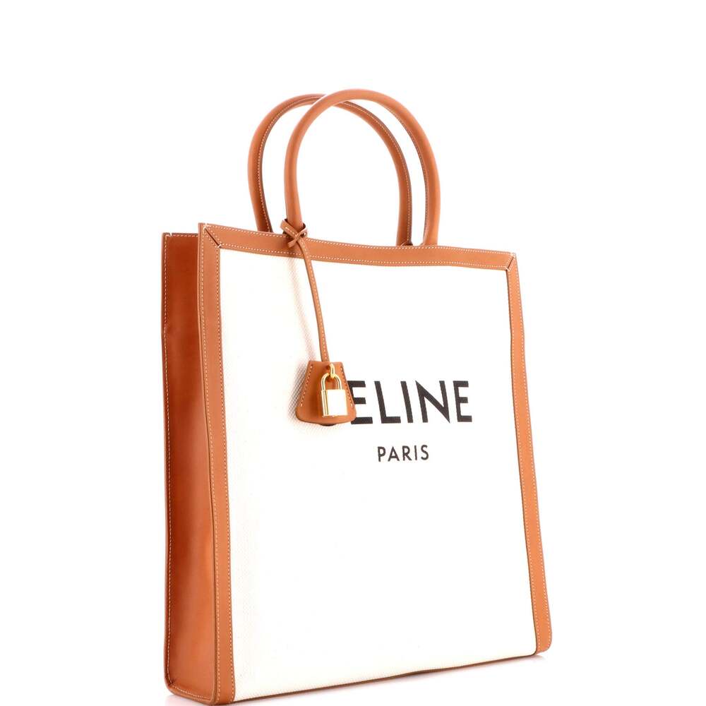 Celine Vertical Cabas Tote Canvas With #210315C11B - Picture 3 of 9